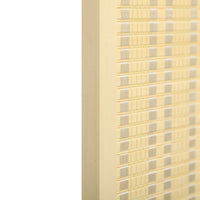 Paravent 4 Panneaux Bambou Tissé Naturel Cadre Bois de Pin 180 x 180 cm
