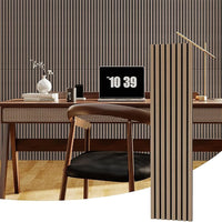 Panneau Acoustique Bois Finition Noyer 120 x 30 ou 120 x 60 cm