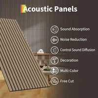 Panneau Acoustique Bois Finition Noyer 120 x 30 ou 120 x 60 cm