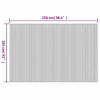 Paravent bambou gris anthracite enroulable, pour une entrée