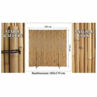 Paravent Bambou Naturel Autoportant Intérieur ou Jardin 180 x 170 cm