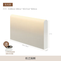 Cloison Amovible Accordéon en Papier Blanc, Hauteur 78 à 117 cm