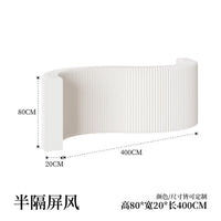 Paravent accordéon extensible blanc, hauteur 80 cm, longueur 4 m