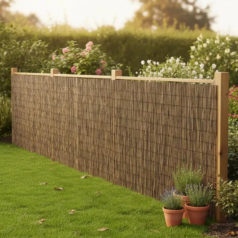Brise-Vue Roseau Brun en Rouleau 400 x 100 cm, Jardin et Balcon