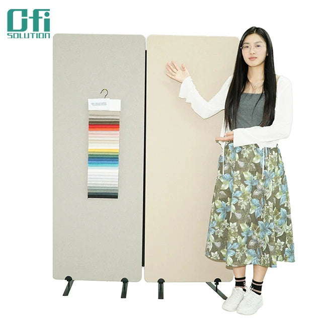 Cloison Acoustique de Bureau Polyester Autoportante 180 x 160 cm