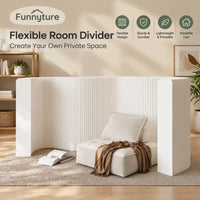 Paravent accordéon extensible blanc