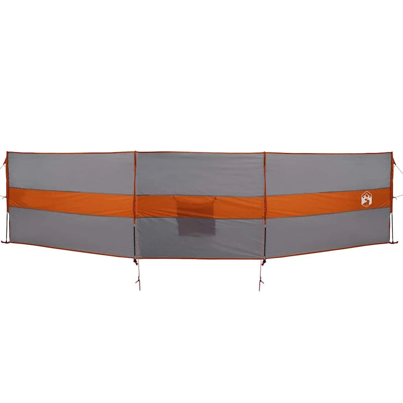 Paravent de camping polyester, coloris gris et orange