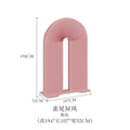 Paravent Design Arche Plissée Rose Brun Vert Blanc 194 x 107 cm
