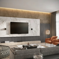 Panneau Acoustique à Lattes MDF Lot de 2, 120 x 60 cm, 3 Couleurs