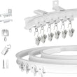 Rail Flexible Rideau Séparateur Plafond ou Mur 2, 3 ou 5 m avec Pinces