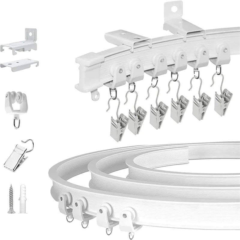 Rail flexible rideau séparateur plafond ou mur