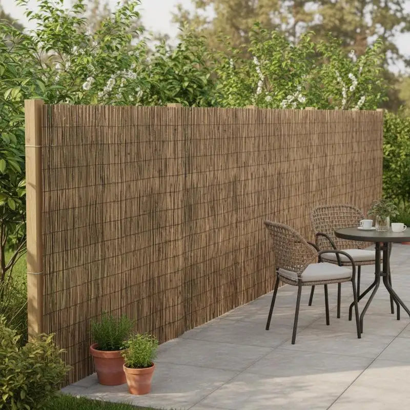 Brise-Vue Roseau Brun en Rouleau 400 x 100 cm, Jardin et Balcon