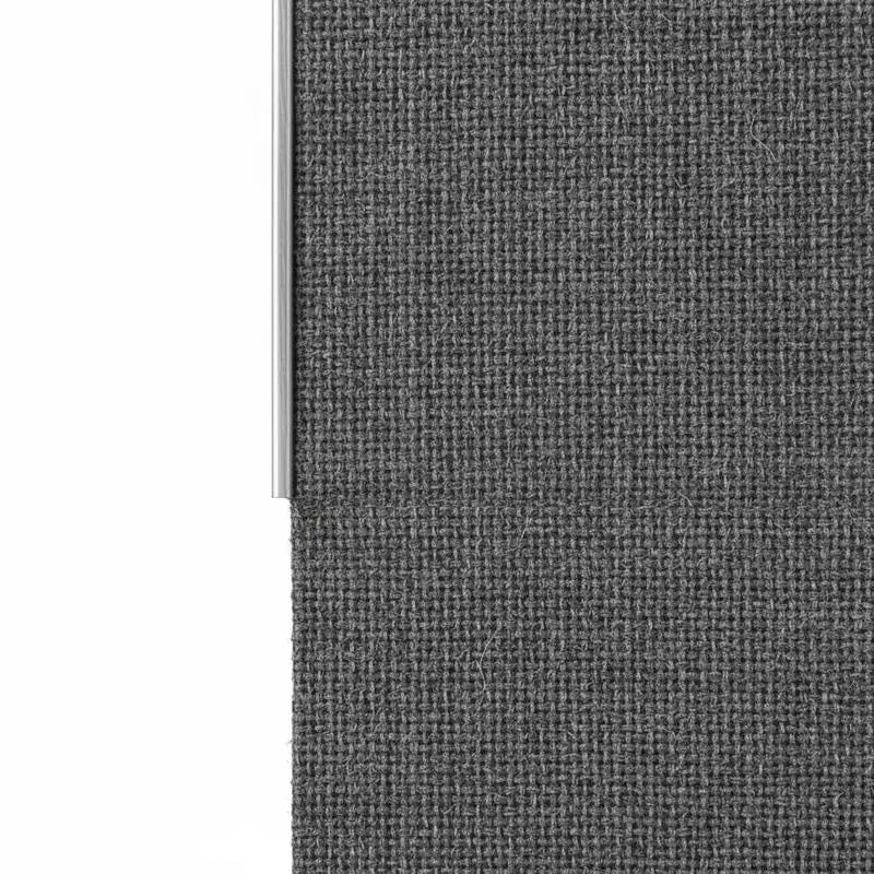 Panneau japonais coulissant 4 panneaux occultants gris foncé sur rail, pour séparer une pièce