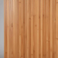 Paravent bambou brun enroulable, pour une chambre