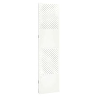 Paravent 4 Panneaux Acier Blanc Perforé 160 x 180 cm