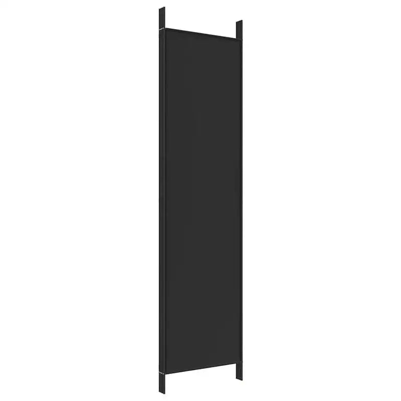 Paravent 4 Panneaux Tissu Noir 200 x 200 cm