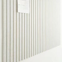 Panneau Acoustique Mural Feutre Rainuré Autocollant 30 x 30 cm, Lot de 12