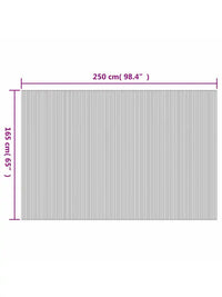 Paravent Bambou Blanc Enroulable 250 x 165 cm