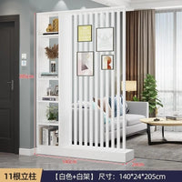 Étagère séparatrice de pièce à lames verticales blanc noir gris, pour séparer une pièce, pour un espace ouvert