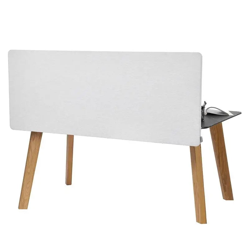 Séparateur de Bureau à Pinces Tissu Gris Clair 152,4 x 61 cm