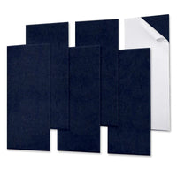 Panneau Acoustique Mural Autocollant Feutre 60 x 30 cm, Lot de 6, 7 Couleurs