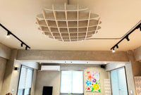 Panneau Acoustique Suspendu au Plafond en Feutre Polyester, Kit de 10 Pièces 100 cm