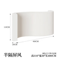 Paravent accordéon extensible blanc, hauteur 110 cm, longueur 4 m