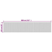 Paravent Bambou Naturel Enroulable Occultant 165 x 800 cm