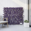 Brise-Vue Extensible Feuillage Artificiel Violet Cadre Saule 180 x 90 cm