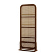 Paravent Cannage Rotin Porte-Revues Panneau sur Pied 70 x 180 cm