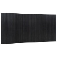 Paravent bambou noir 4 panneaux pliant, pour séparer une pièce