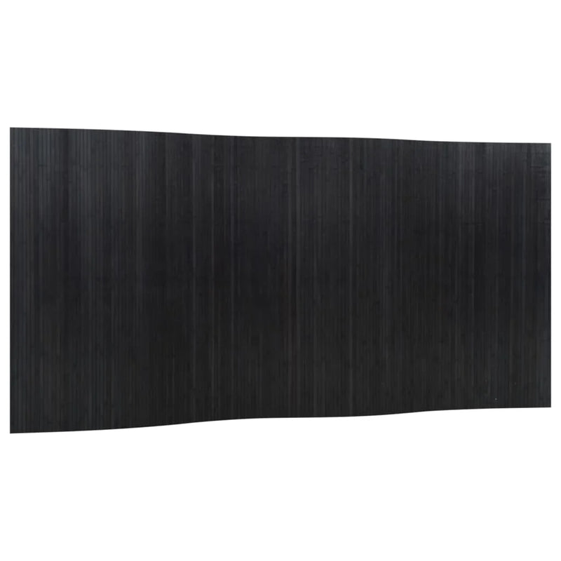 Paravent bambou noir 4 panneaux pliant, pour séparer une pièce