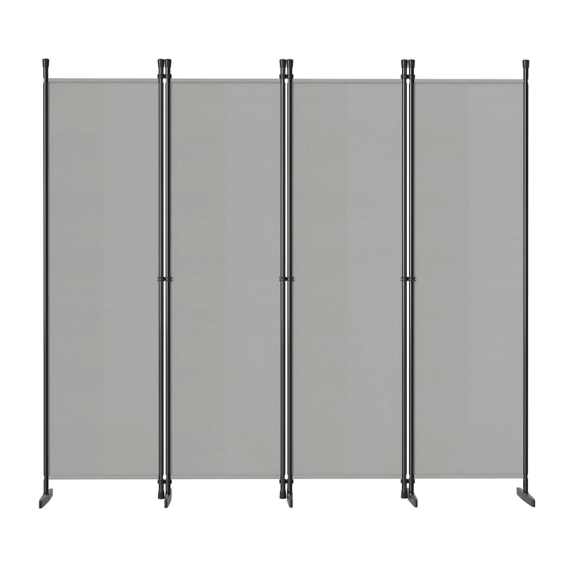 Paravent 3 à 6 Panneaux Tissu Gris Clair ou Foncé 180 cm