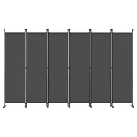 Paravent 3 à 6 Panneaux Tissu Gris Clair ou Foncé 180 cm