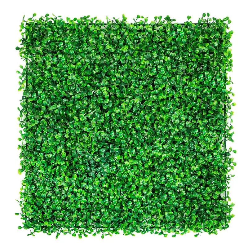 Brise-Vue Buis Artificiel 12 Panneaux Mur Végétal Vert 25 x 25 cm