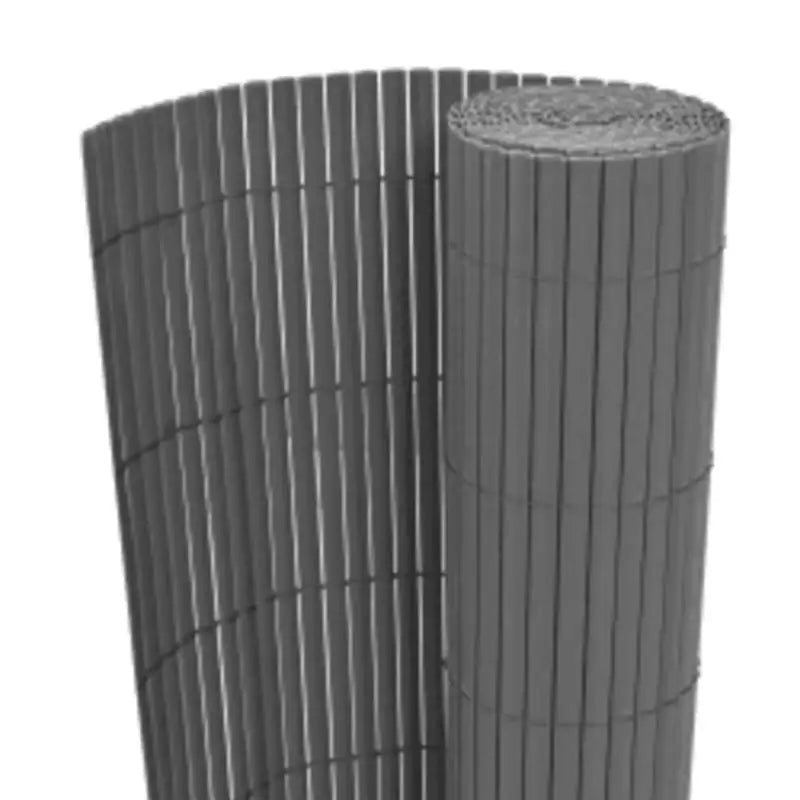 Brise-vue jardin PVC double face gris, pour un balcon