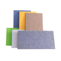 Panneau Acoustique Mural Autocollant Feutre 60 x 30 cm, Lot de 6, 7 Couleurs