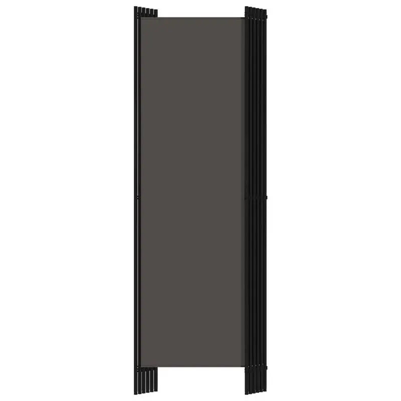 Paravent 6 Panneaux Autoportant Tissu Anthracite 300 x 180 cm