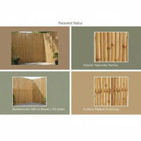 Paravent Bambou Naturel Enroulable 600 x 165 cm