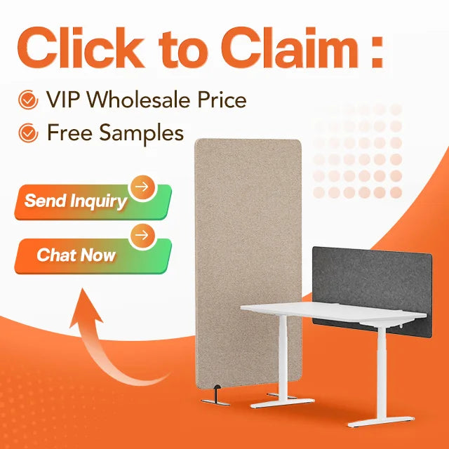 Cloison Acoustique de Bureau Polyester Autoportante 180 x 160 cm
