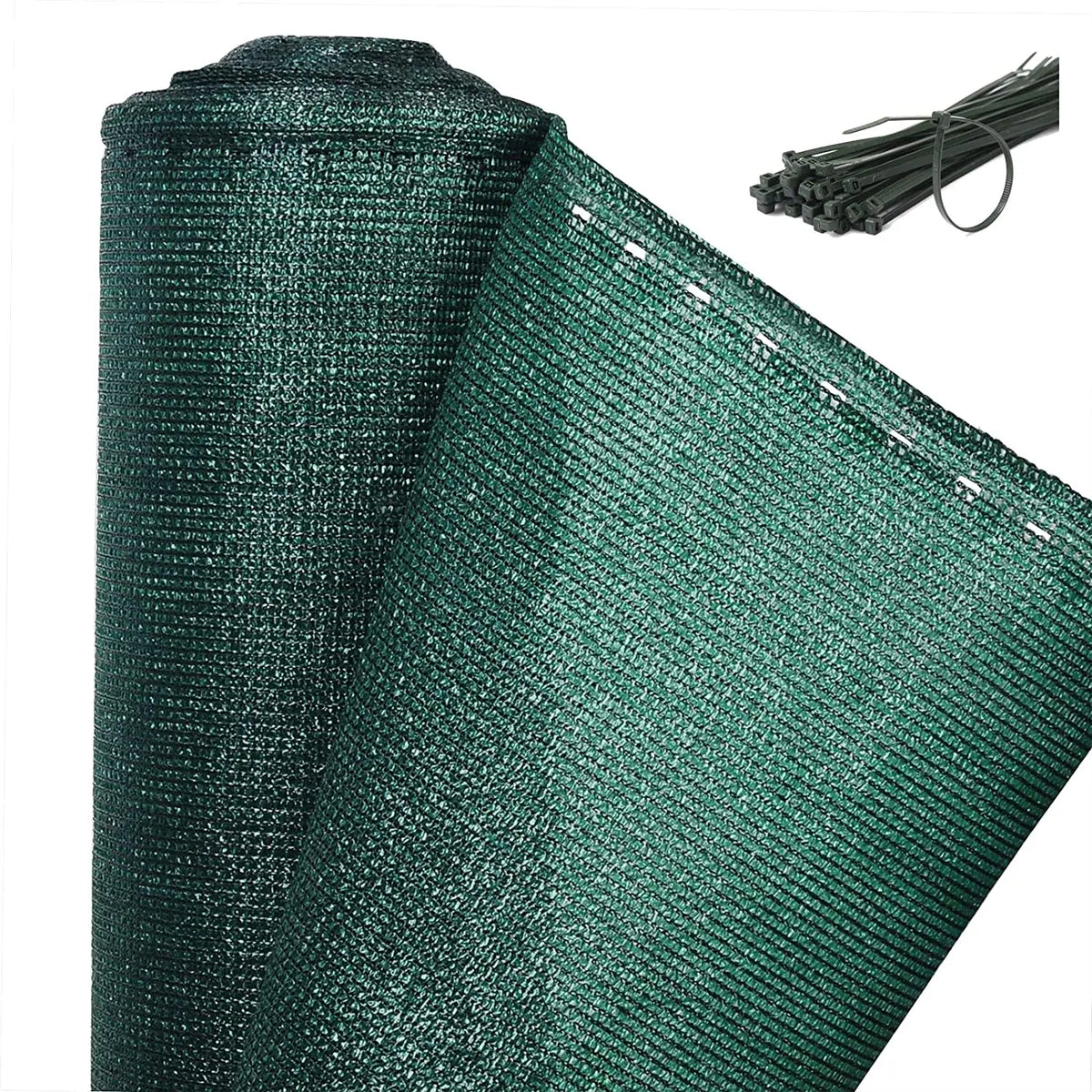 Brise-Vue Rouleau Toile Maillée PEHD Vert 100 à 180 cm de Haut
