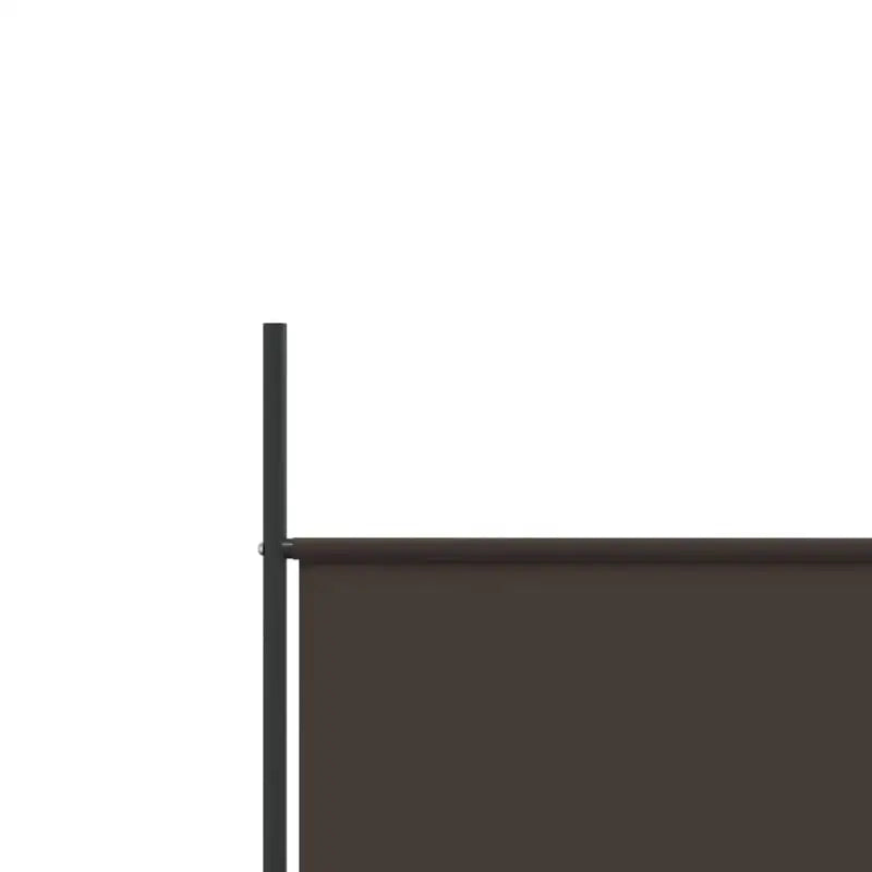 Paravent 4 Panneaux Tissu Marron 200 x 200 cm