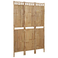 Paravent 3 panneaux bambou naturel, dimensions 120 x 180 cm