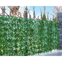 Brise-Vue Lierre Artificiel Feuilles d'Érable Rouleau Vert 300 x 100 cm
