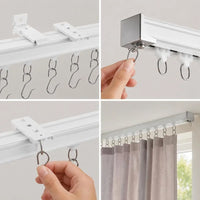 Rail de plafond coulissant rideau séparateur de pièce, dimensions 3,61 m