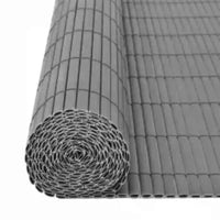 Brise-vue jardin PVC double face gris, pour une clôture de jardin