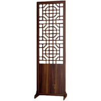 Paravent Chinois Ajouré Panneau Bois sur Pied 180 ou 190 cm