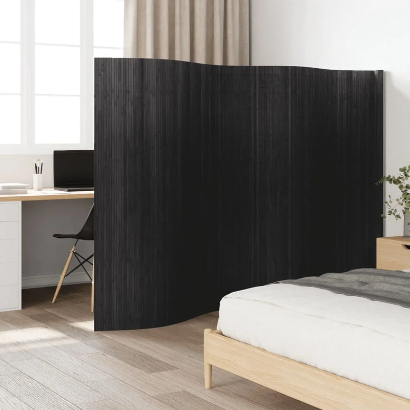 Paravent Bambou Gris Anthracite Enroulable 400 x 165 cm