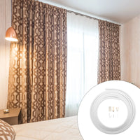Rail plafond flexible pliable blanc, pour séparer une pièce
