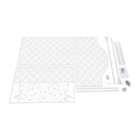 Paravent Extérieur Acier Blanc Treillis Arqué Autoportant 100 x 185 cm